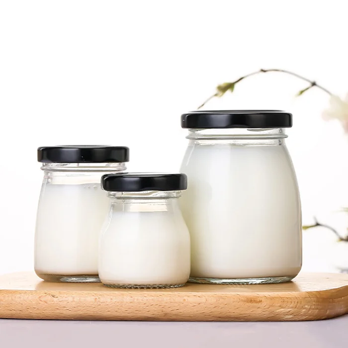 Стеклянная бутылка для пудинга, 50 мл, 100 мл, 150 мл, 200 мл, стеклянный контейнер для варенья и желе, оптовая продажа