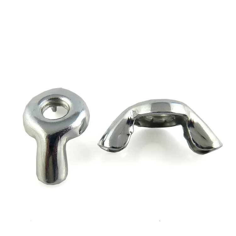 China supplier M6 Metal Zinc Plated Stamped Butterfly Wing Nut