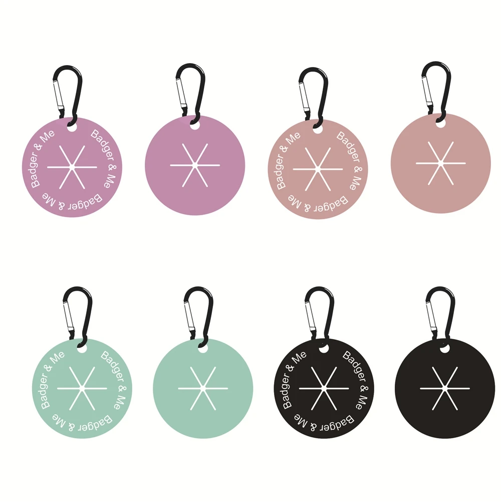 hot selling High quality Custom logo portable rubber PVC dirty pet dog poop bag clip carrier holder dispenser with hook buckle