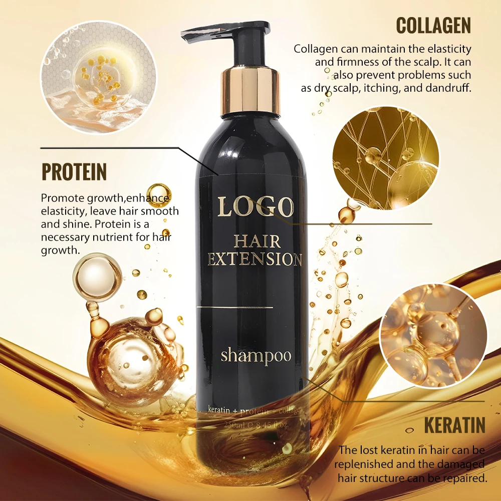 Private Label Organic Smoothing Moisturizing Natural Extension Hair Care Products Hair Shampoo For All Hair Types