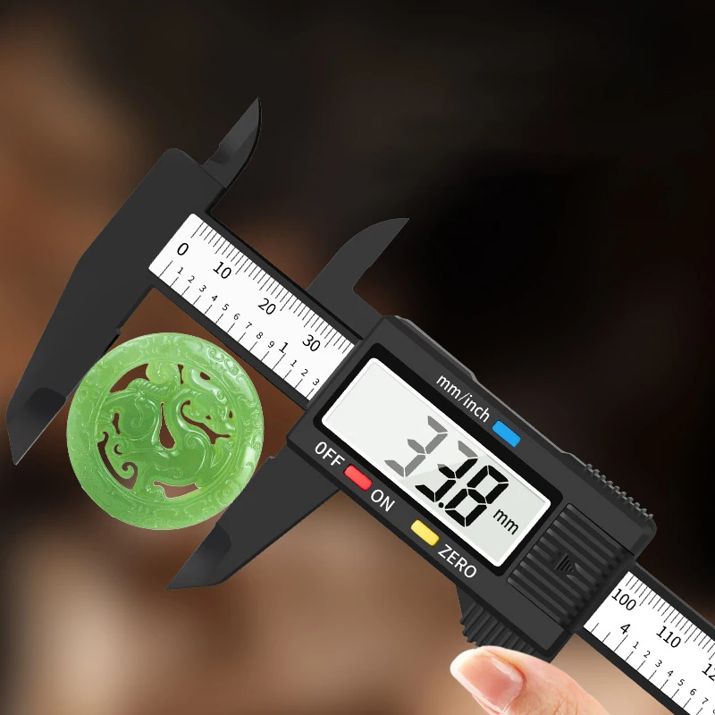 150mm Electronic Digital Caliper - High Precision Plastic Vernier Caliper with LCD Display