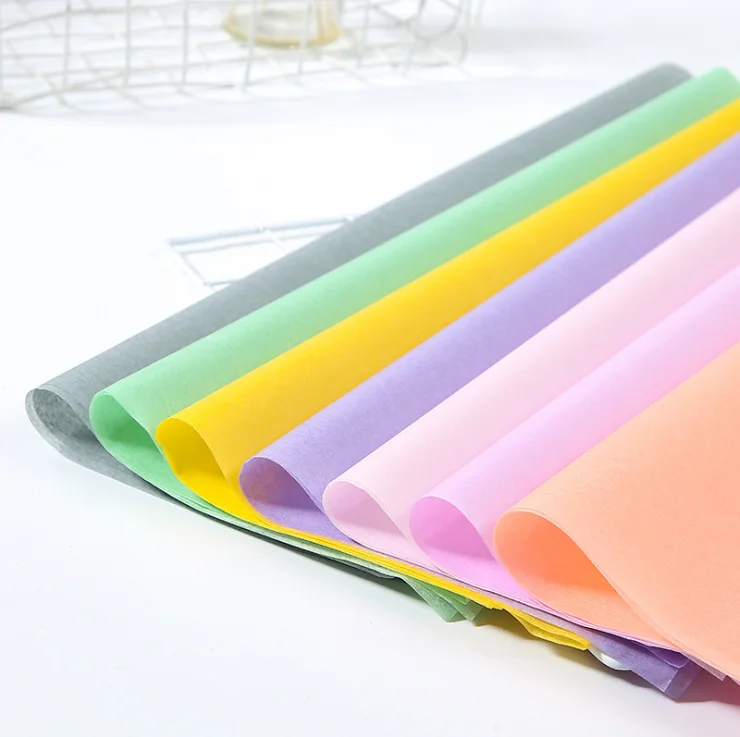 Customized Packaging Hot Selling Plain Solid Color Bouquet Luxury Biodegradable Wrapping Tissue Paper