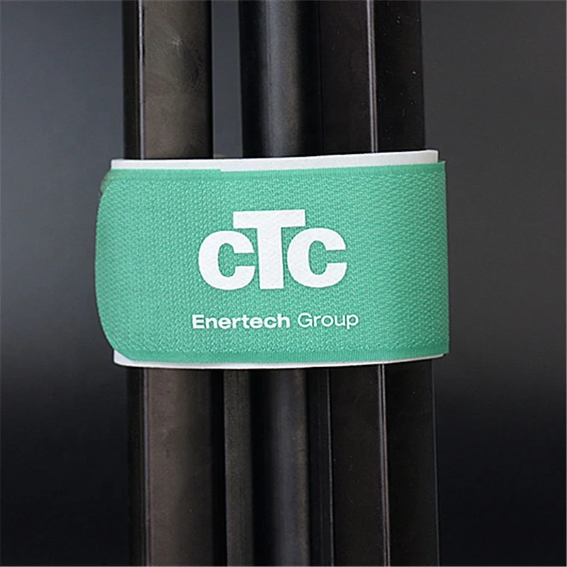 
custom ski carrying strap and custom logo hook and loop adjustable ski strap band 