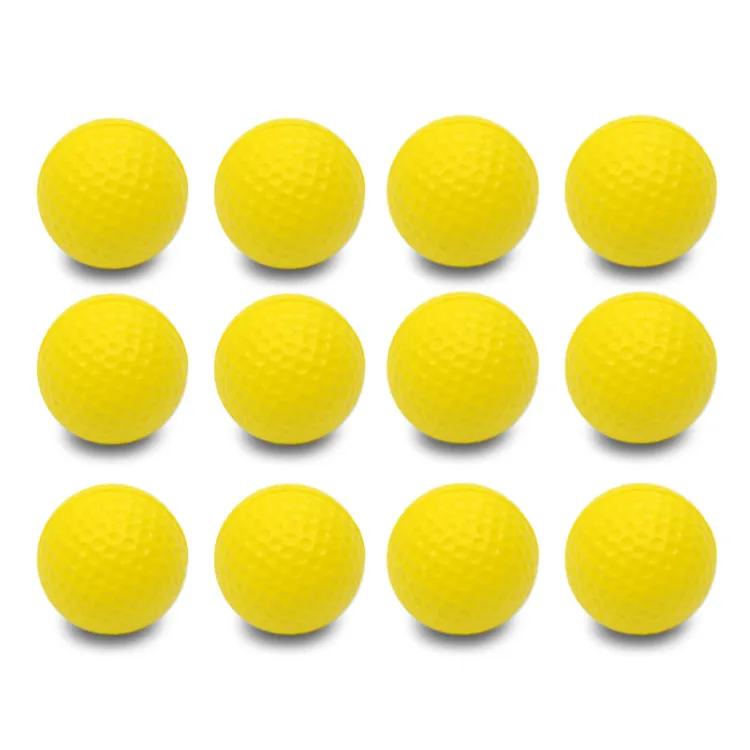 Hot Selling Soft Blank PU Foam Golf Ball High Quality 12 Pack Training Golf Stress Balls