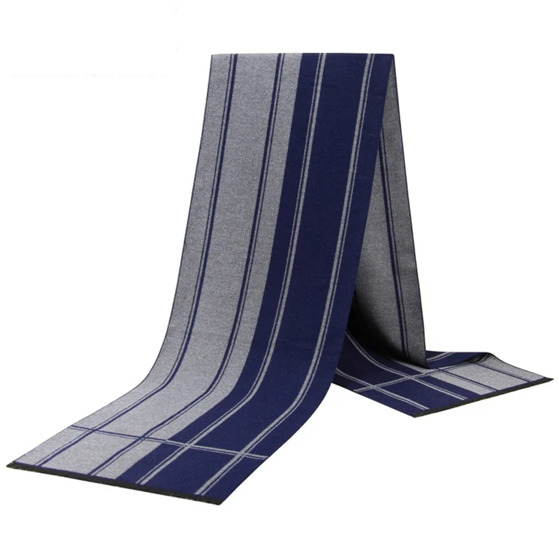 Luxury Fashion Cashmere Men Winter Scarf Custom Designer Scarf For Men Long Shawls Muffler Warm Silk Men Scarves