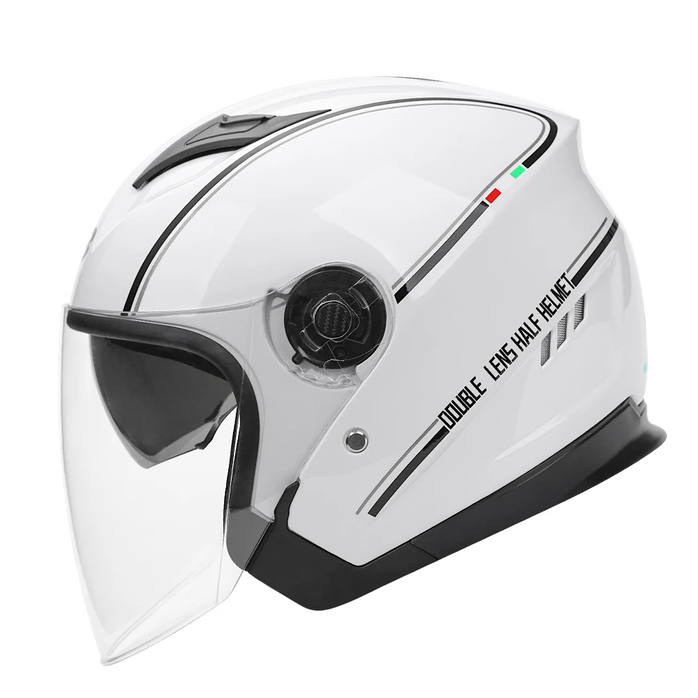 BYB/730 Motorcycle Helmets Helmet Half Open Face Men Women Casco Vintage Scooter Jet Retro Pare Moto Cascos Para