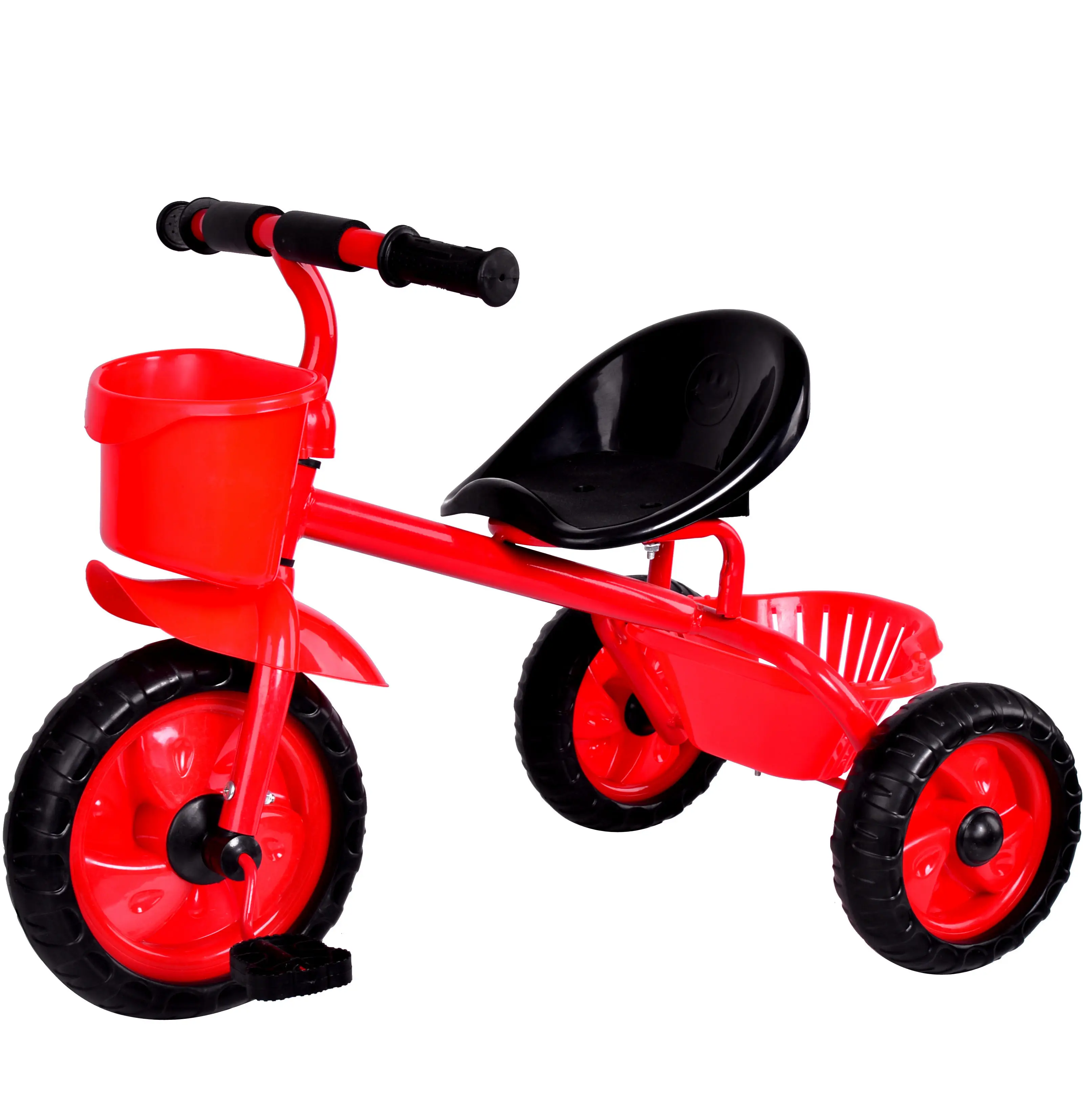 Manufacturer OEM and ODM various color  double push bar safety big wheel rickshaw/baby tricycle/trike/tricycles