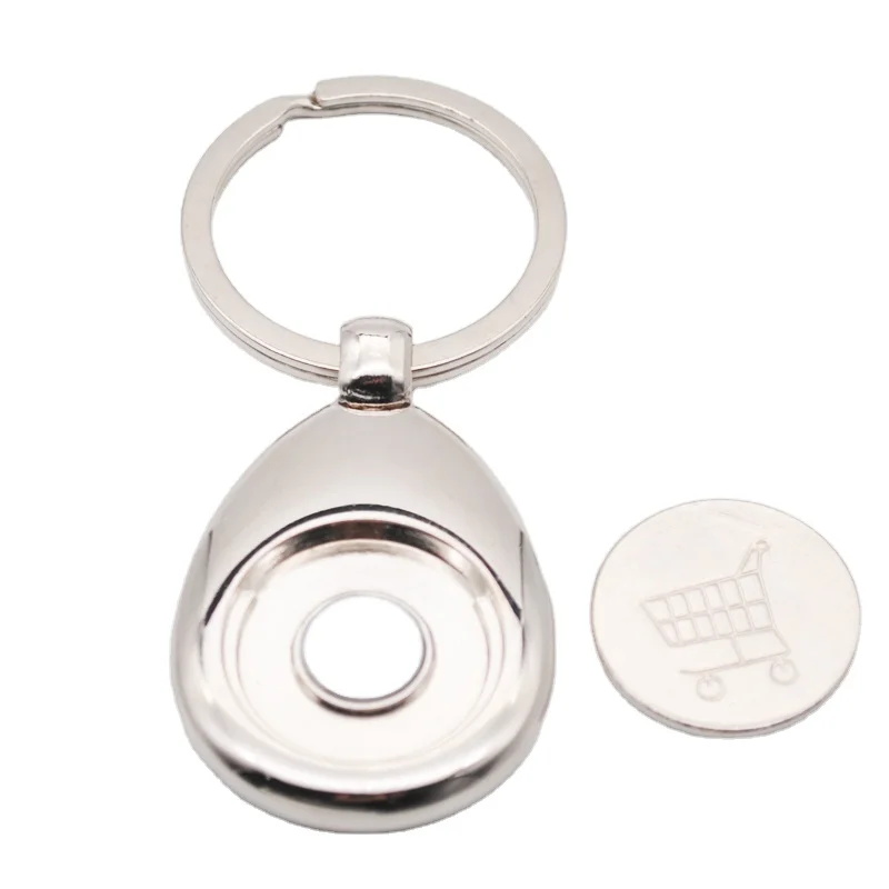 Металлическая Тележка для ключей жетон монета держатель оптовой