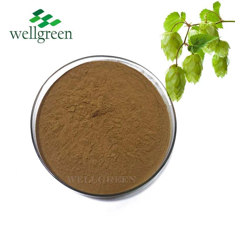 
Halal Certified Manufacturer Supply Humulus Lupulus Hops Extract 
