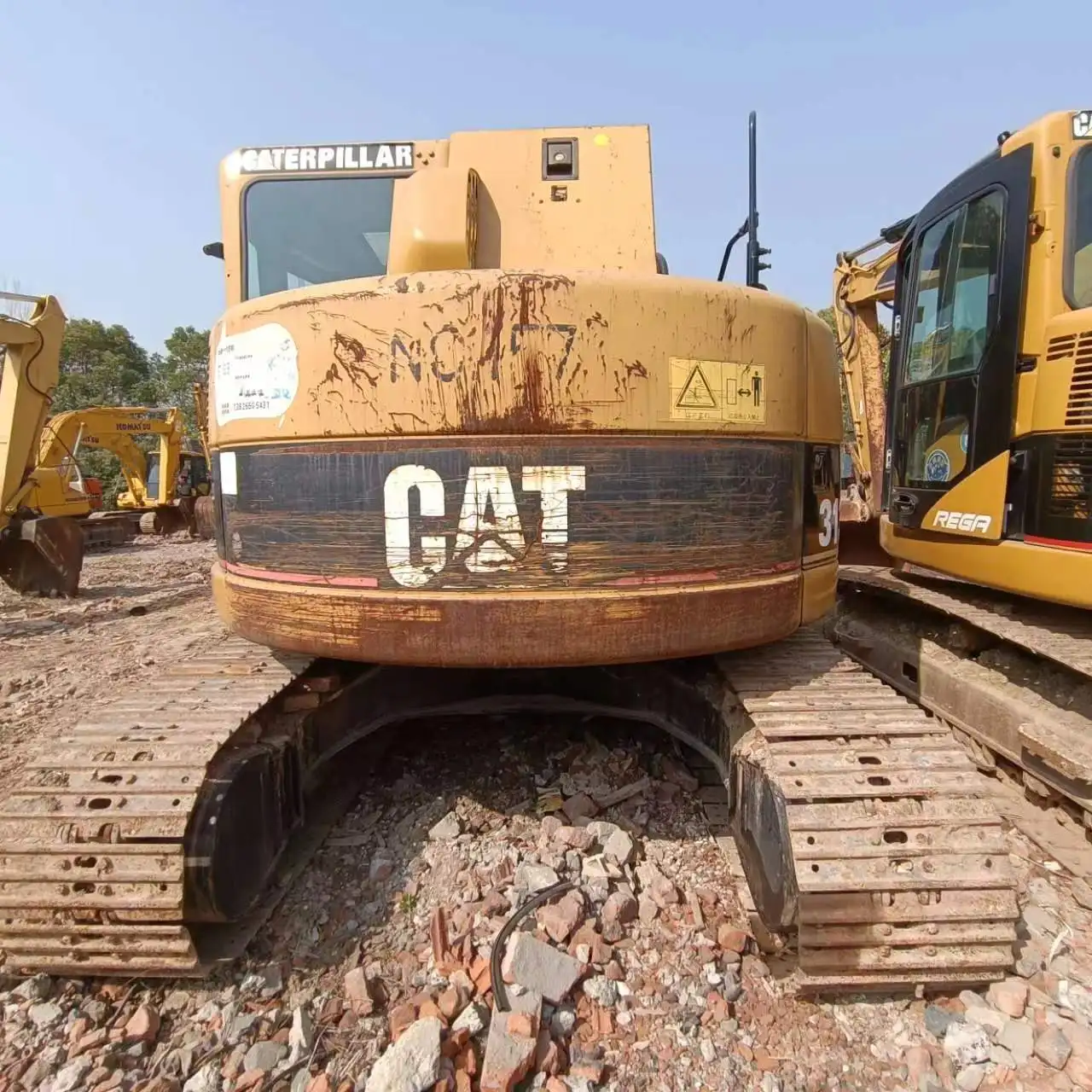 used original japan cat 313 excavator for sale low price and high quality good condition machine