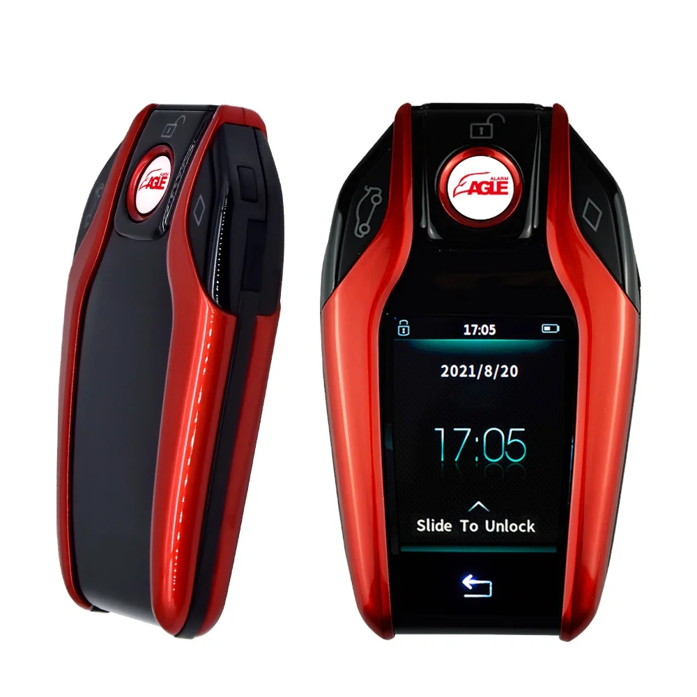 Автомобильная Рамка Портативный модифицированный цифровой солнечный дисплей пульт дистанционного управления универсальный чехол смарт-ЖК с сигнализацией Автомобильный ключ