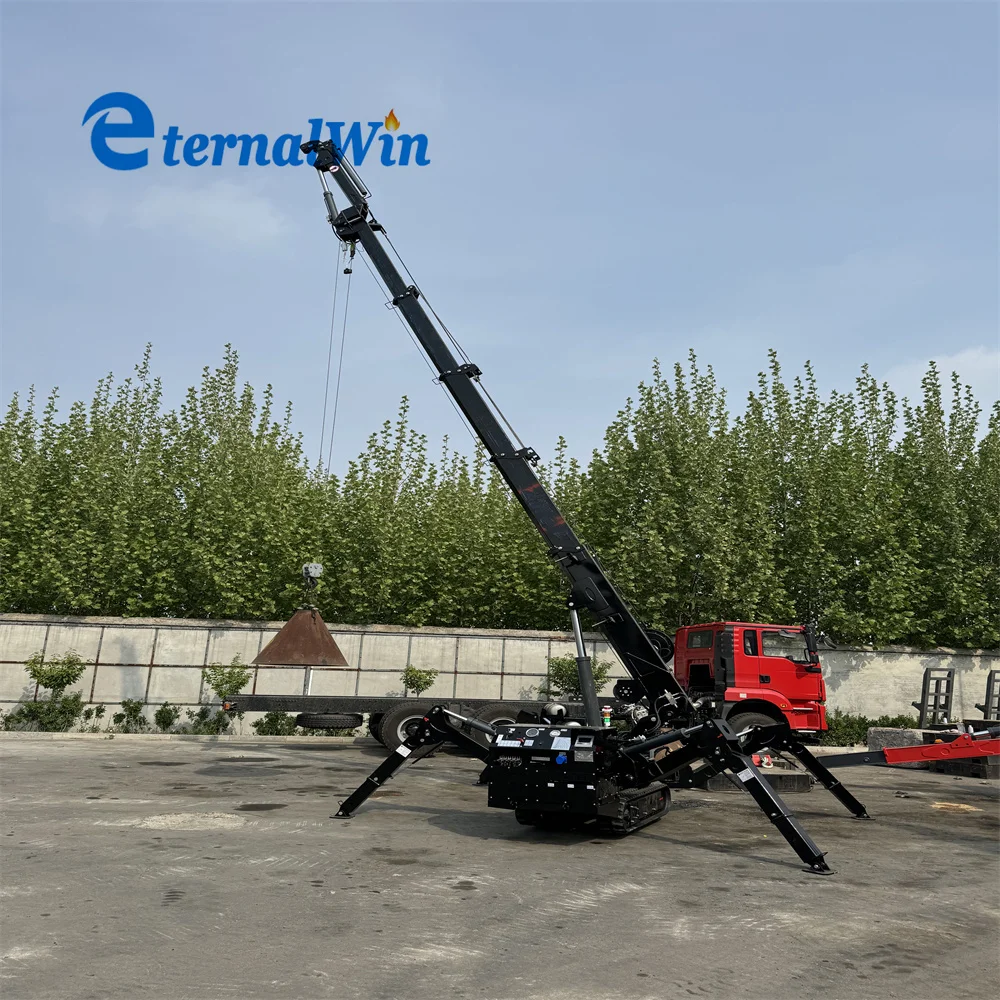 Supplier 2t 3t 5t 8t Floor Engine Spider Crane in Restricted Access
