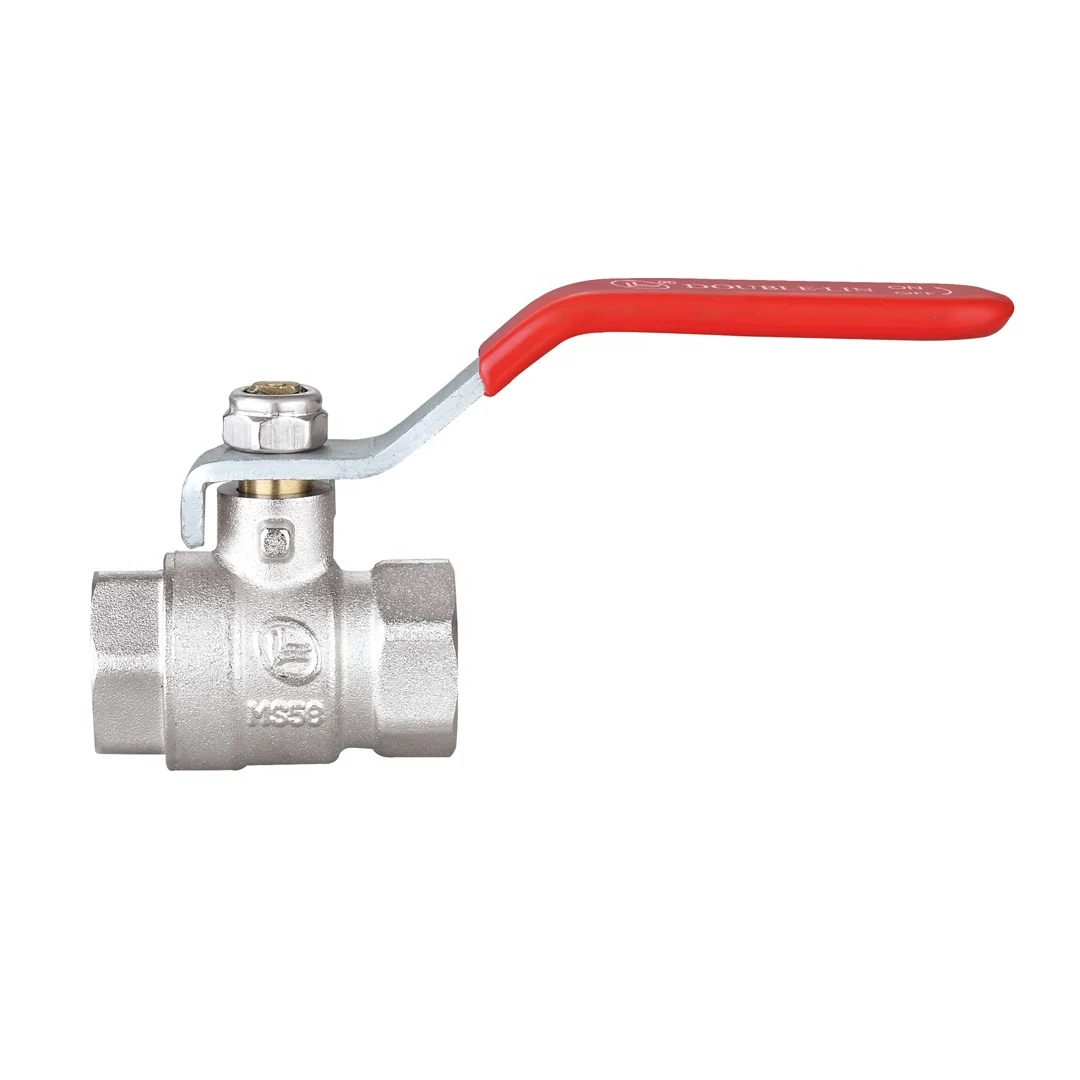 2 pcs Brass Water Ball Valve PN25 Flat Lever Handle Full Flow