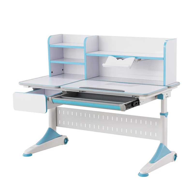 Reading Table 2 Options Materials Multi-functional Ergonomics Adjustable Study Table with Cabinet Children