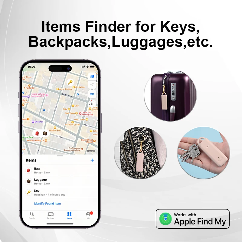 Mini GPS Tracker Bluetooth 4.0 Smart Locator for AirTag Smart Anti Lost Device GPS Locator Mobile Keys Pet Kids Finder for Apple