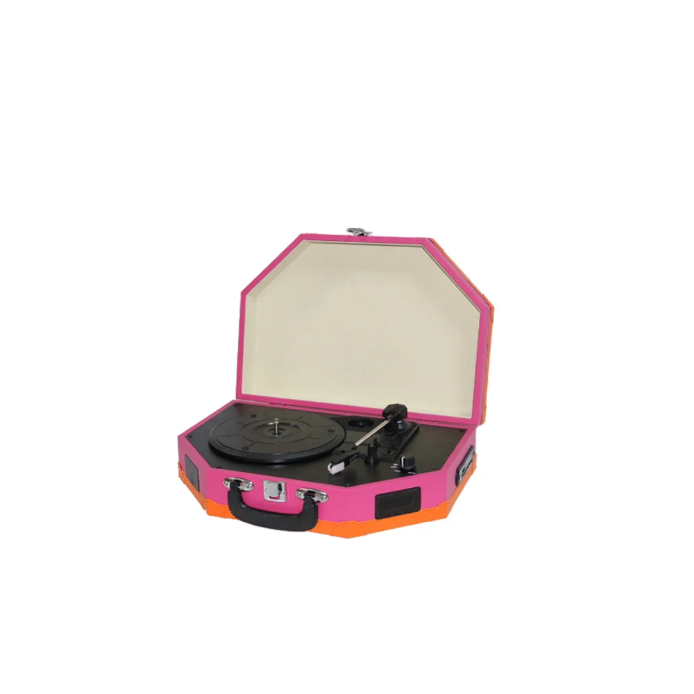 Wooden Multiple dust cover 3 Sppeds LP vinyl record player technics turntable retro speaker