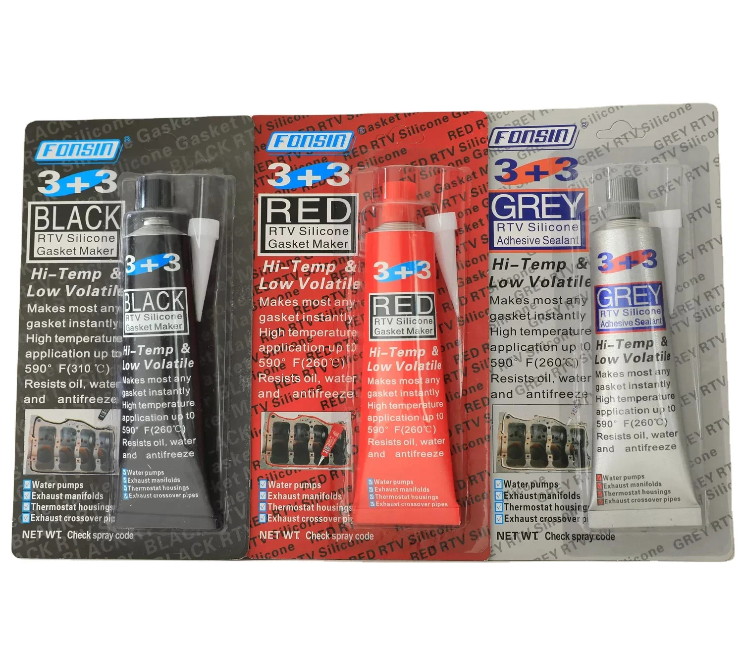 999 abros silicon,85g silicona mega grey versachem RTV gasket maker