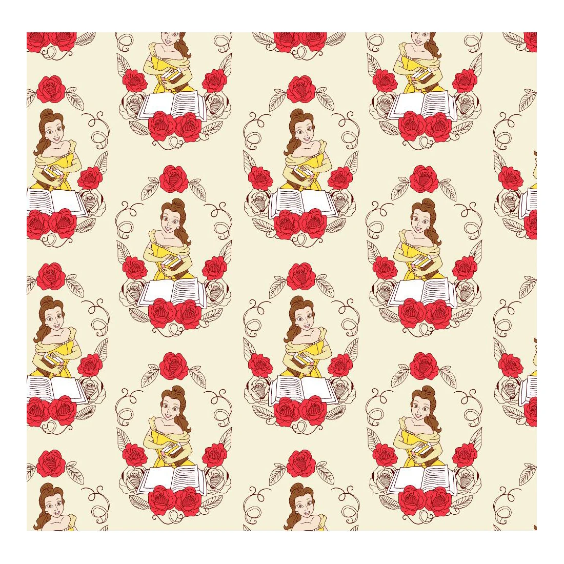 The factory outlet famous princess cartoon custom digital printing cartoon fabric print cotton lycra for garment