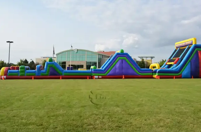 Commercial Kids Jumping bouncer inflatable slide castle with obstacle combo