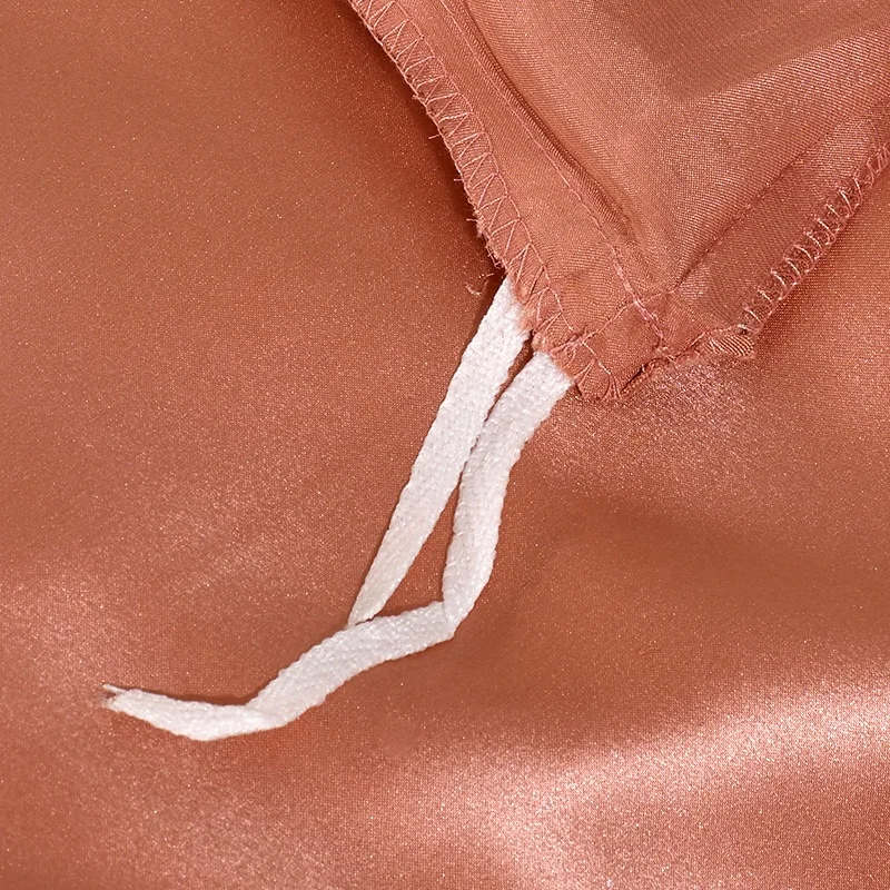 Luxury home mulberry silk duvet cover for King size with orange color