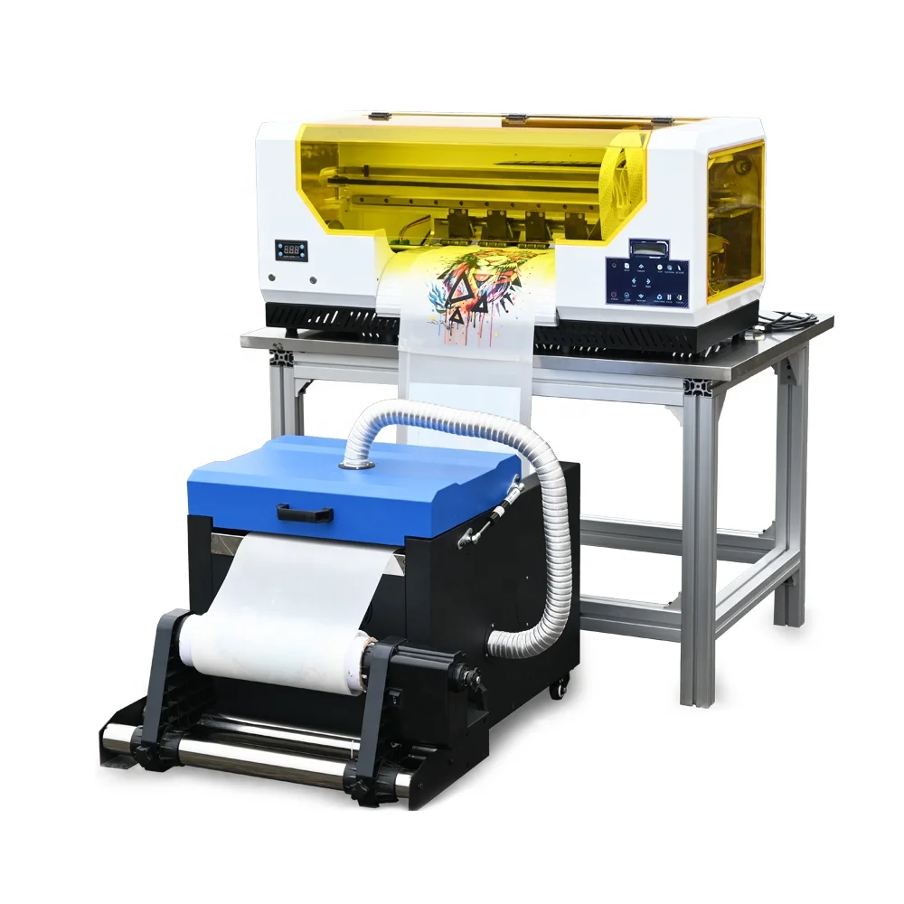 2023 Year 30cm  Fast Speed DTF T Shirt  Dual Heads XP600 Roll Printer Combo Set