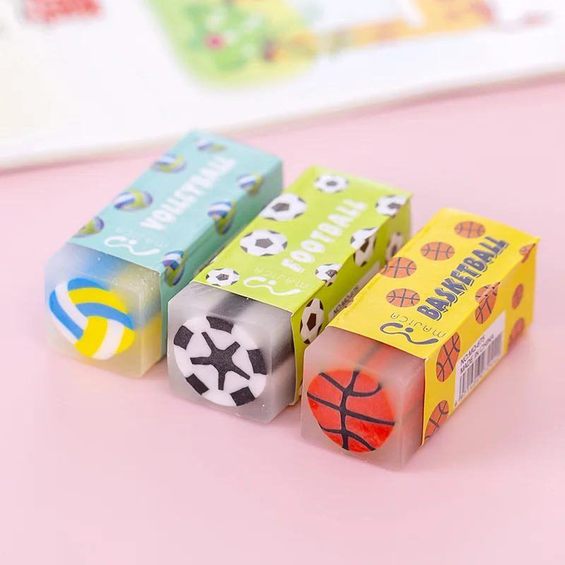 Wholesale Student Stationery Pvc Strawberry Watermelon Dinosaur Eraser Cute Cartoon Fruit Eraser