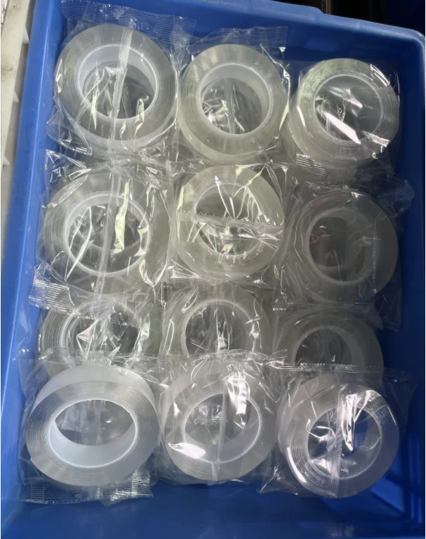 Reusable Polyurethane Gel Sheet Nano Tape Die Cut Double Self Adhesive PU Sticky Pads 0.5mm To 2mm