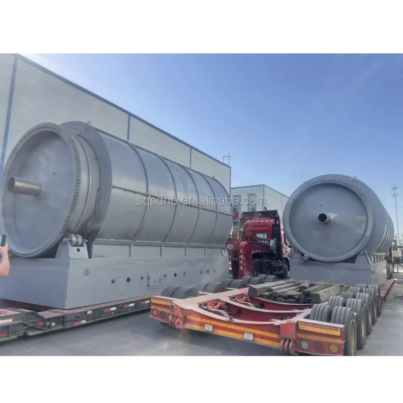 Hot sales  recycle waste tire tyre plastic rubber oil sludge aluminum to oil recycling pyrolysis  machine