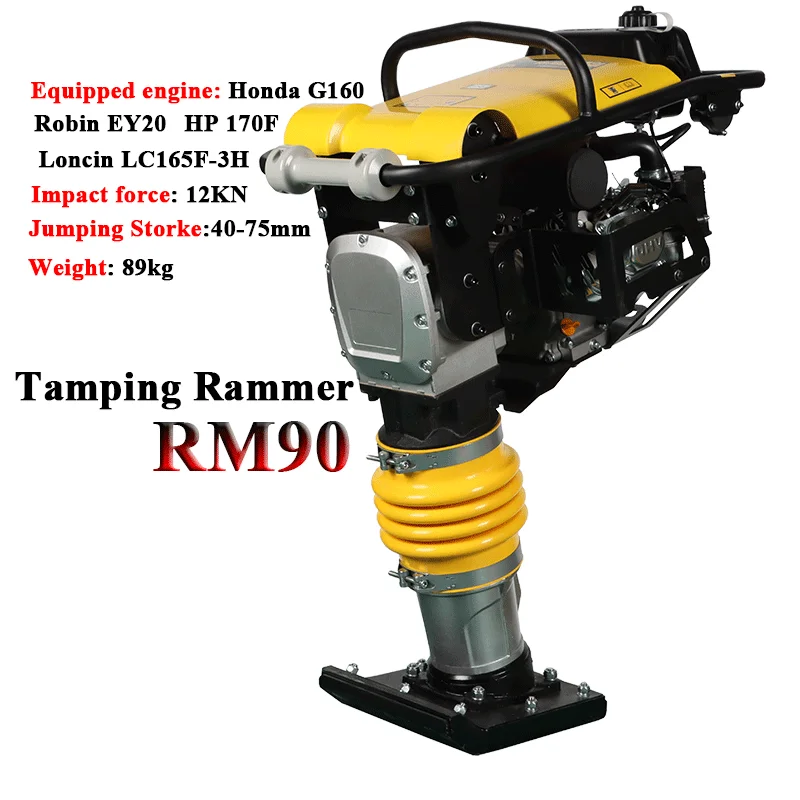 Reliable Honda GX160 Engine Handheld Tamping Rammer for Tough Jobs