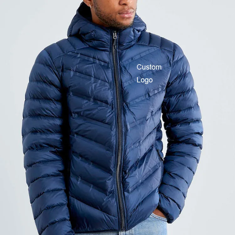 VK Lightweight  Chest Pocket Puffer Water Resistant Windproof Down Mens Jacket