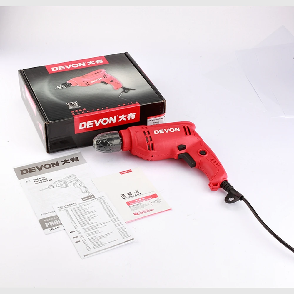 DEVON 10mm Heavy Duty Electric Power Drill Handheld Electric Drill Price