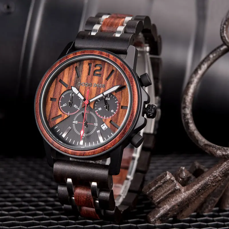  DODO DEER Business watches men wrist luxury montre homme relogio masculino wood