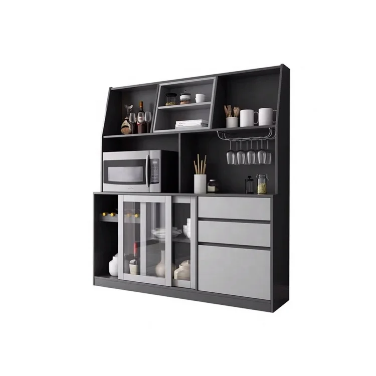 Modern  MDF Wooden Bedroom side storage 6 drawer kitchen cabinets Living Room Furniture