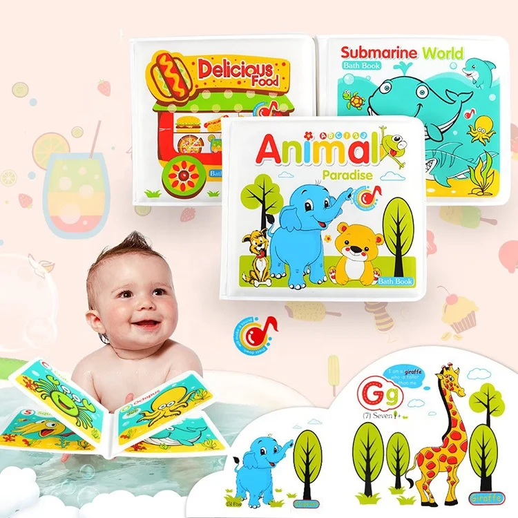 Baby Waterproof Bath Book Water Books Bathtub Books