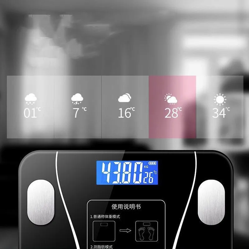 Smart Wireless APP Body Scales Fat Measure Bathroom Body Weighing Scales Hotel Home Use Electronic Scales