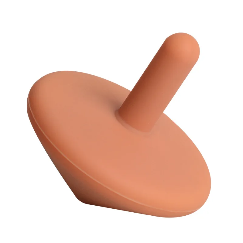 Top Sale Silicone Education Toys Soft Bpa Free Food Grade Silicone Fingertip Fidget Spinner Gyro Toy For Kids