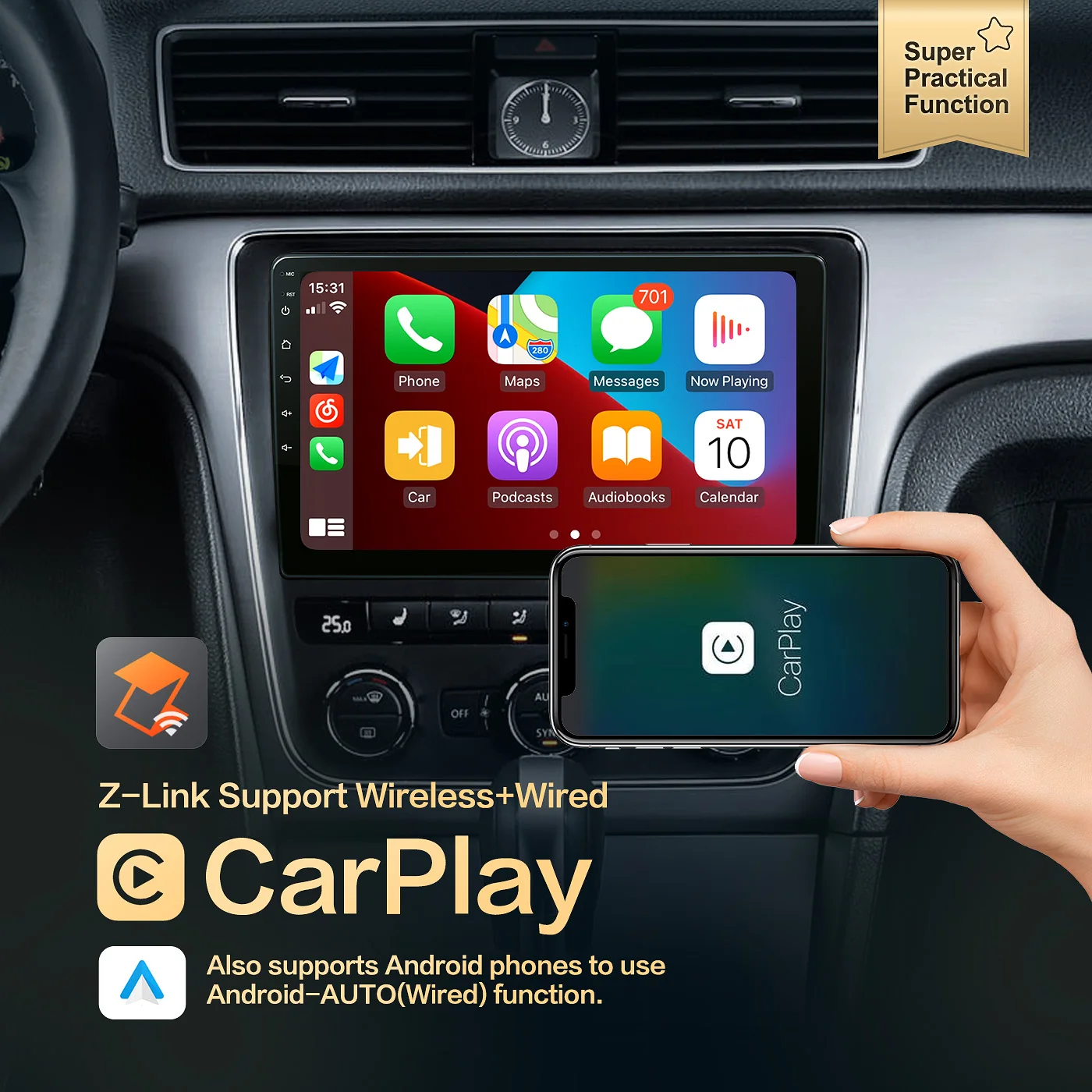  Автомобильный радиоприемник Android 10 0 QLED экран для Toyota RAV4 2006-2012 Авто стерео мультимедийная навигация видеоплеер GPS Carplay NO 2