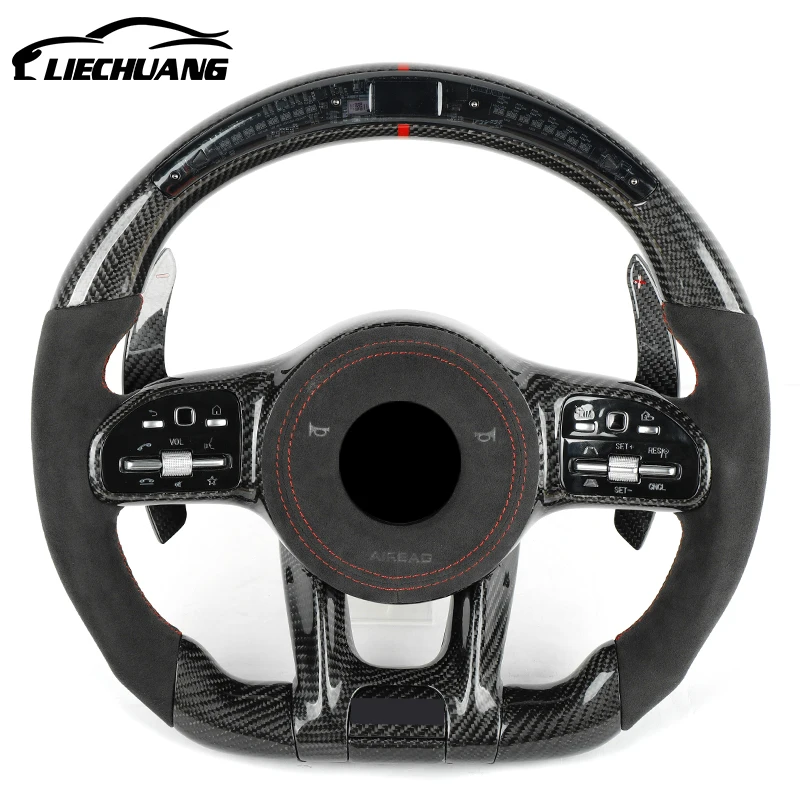
For Benz S-class S350 S280 S300 S320 S400 S420 S450 S500 S600 old model to new AMG carbon fiber steering wheel 