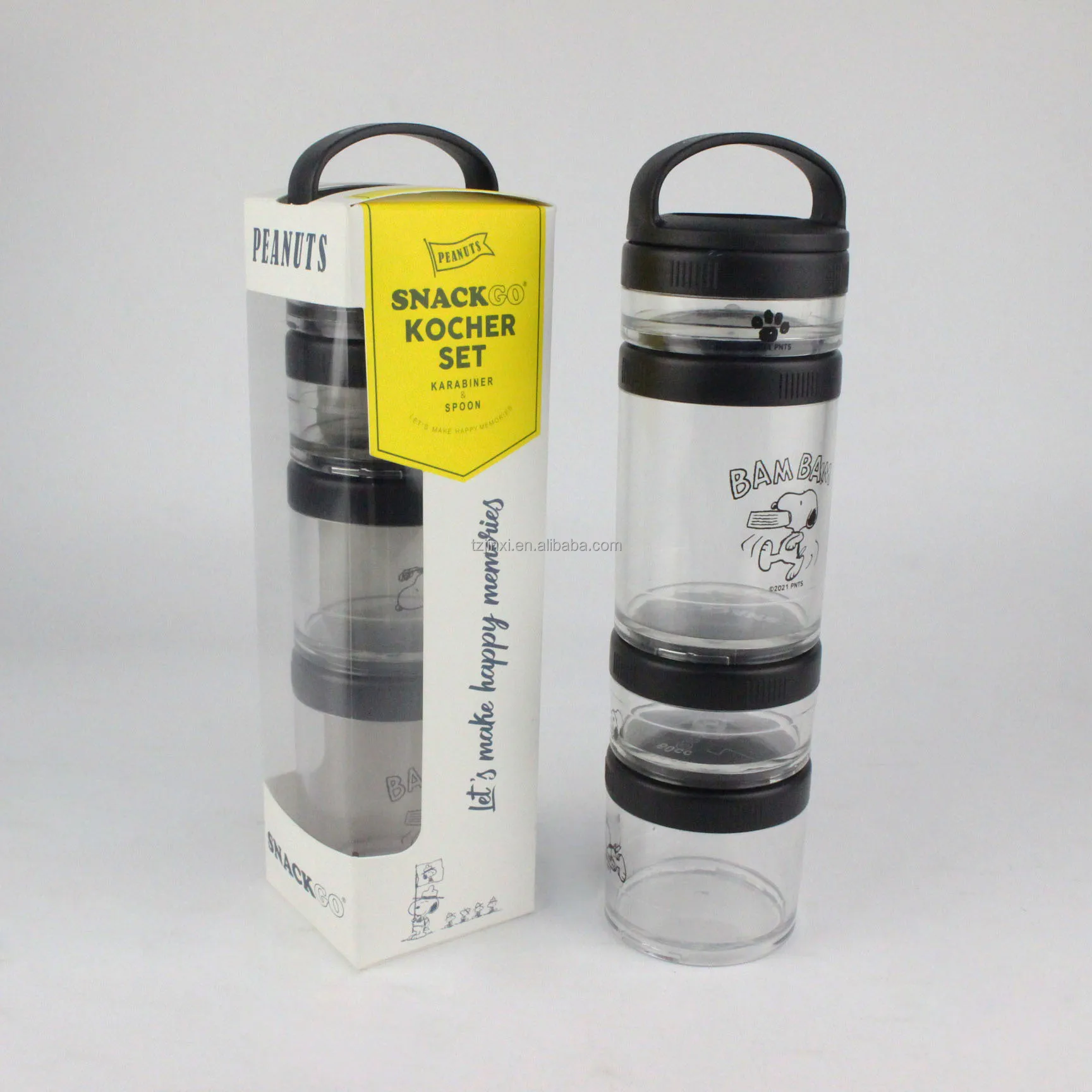 Kitchen Canisters Plastic Snack Kocher Set Perfect for On-the-Go Snacking