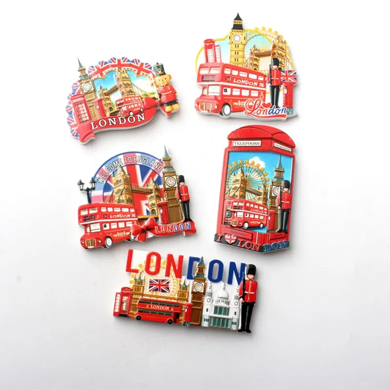 
 Изготавливаемый на заказ туристический сувенир в мире, Лондонский телефон, павильон, автобус, достопримечательность, наклейки на холодильник, магнит на холодильник  