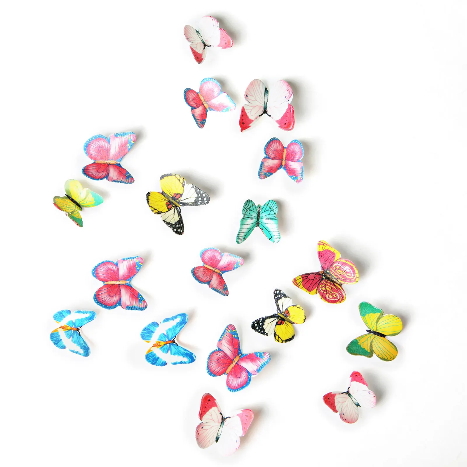 Edible Butterfly Wafer Paper Cake Toppers Rice Paper Edible Butterfly Happy Birthday Food Cupcake Decorations