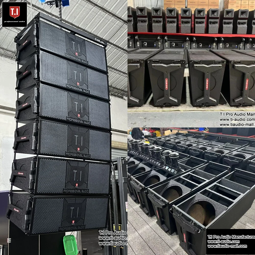 Customization sound equipment/amplifiers/speaker audio system double 12 inch three way passive line array speakers