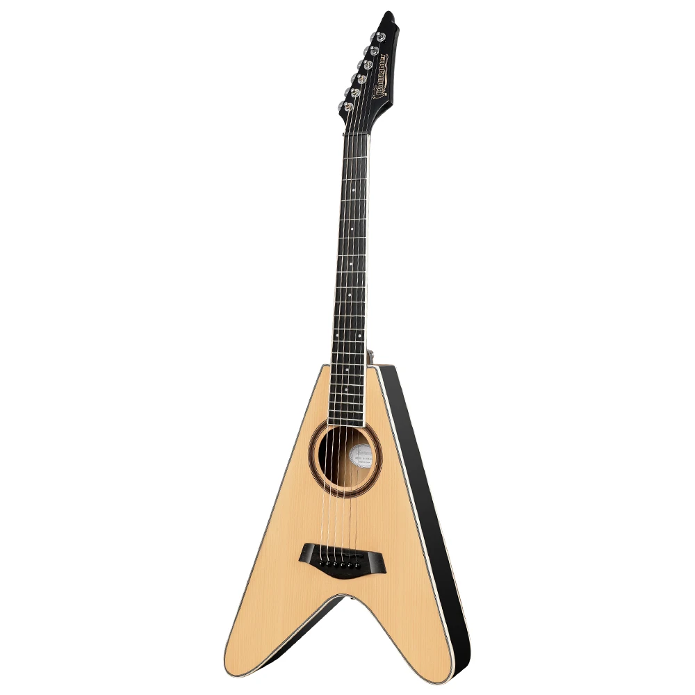 D-32k customize manufacturers v-shaped burlywood high quality low price acoustic guitar cheap guitar