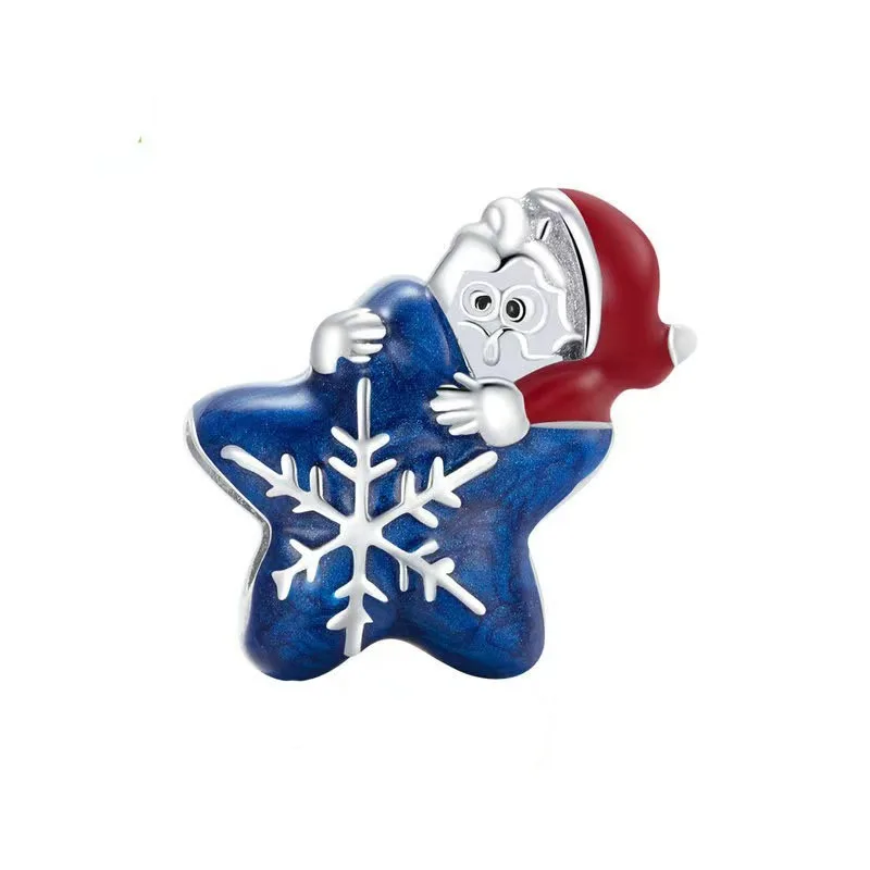 Little Dragon Heart Holding Owl bead charms for jewelry making Little Horse Diy Beaded New arrive Christmas Tree Snowman Pendant