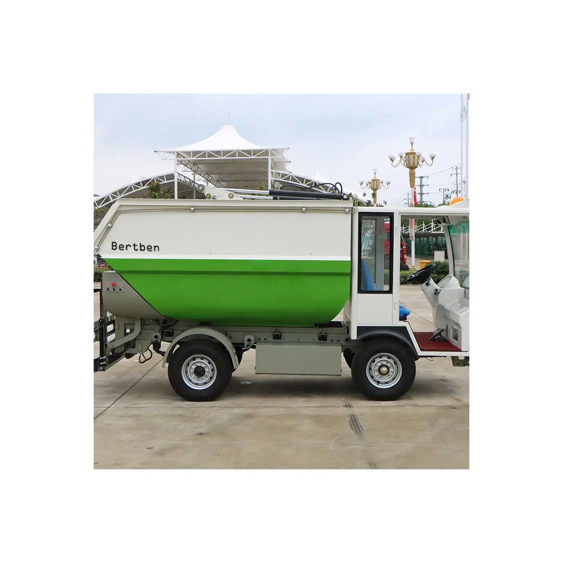 Durable Novel And Beautiful Electric Vehicle Garbage Four-wheel Dump Truck