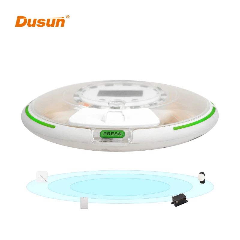 Dusun удаленный мониторинг пациента IoT-решения умное напоминание Портативная сигнализация умный контейнер для таблеток RPM через Bluetooth-шлюз