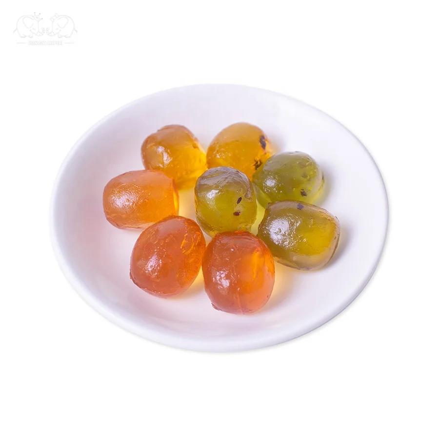 Wholesale Gummies In Bag Sweet and Sour Kosher Food Fruity Bonbons Gummy Candy Ball