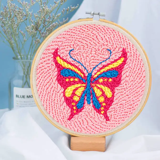 Детское украшение для дома, Набор для вышивки «сделай сам», игла для перфорации с кольцом, Набор для вышивки крестиком ручной работы