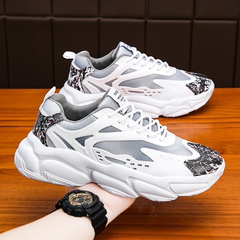 Dropshipping fitness walking shoes sepatu casual non-slip sports running shoes custom logo walking style shoes zapatillas hombre