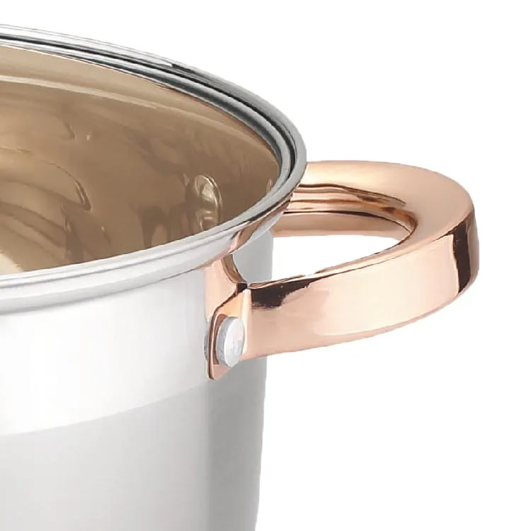 Wholesale kitchenware stainless steel cooking ware set induction base nonstick cookware pots and pans set